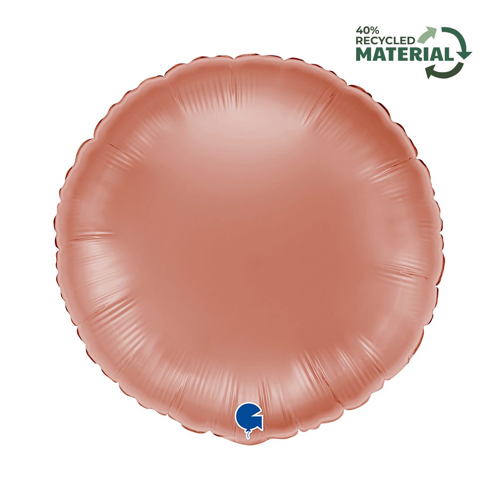 Grabo 18 inch Round Rose Gold Foil Balloon