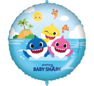 Official 18 inch Baby Shark Round Foil Balloon