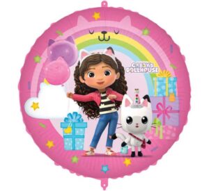 Official  18 inch Gabby's Doll House Round Foil Balloon