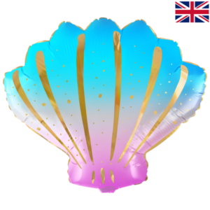 Oaktree 21 inch Iridescent Ombre Sea Shell Foil Balloon