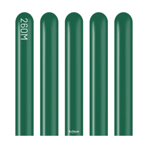 Kalisan Standard Dark Green Nozzle Up 260 Modelling Latex Balloons (50pk)