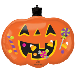 Anagram 24 inch Halloween Trick Or Treat Pumpkin SuperShape Foil Balloon