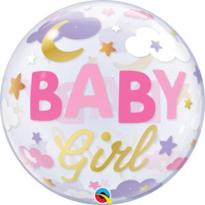 Qualatex 22 inch Baby Girl Sweet Dreams Deco Bubble