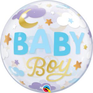 Qualatex 22 inch Baby Boy Sweet Dreams Deco Bubble