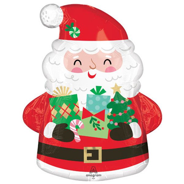 Anagram 25 inch Jolly Old Santa SuperShape Foil Balloon