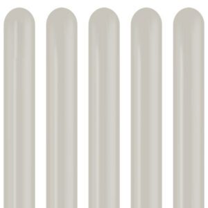 Kalisan Aura Ivory White Nozzle Up 260 Modelling Latex Balloons (50pk)