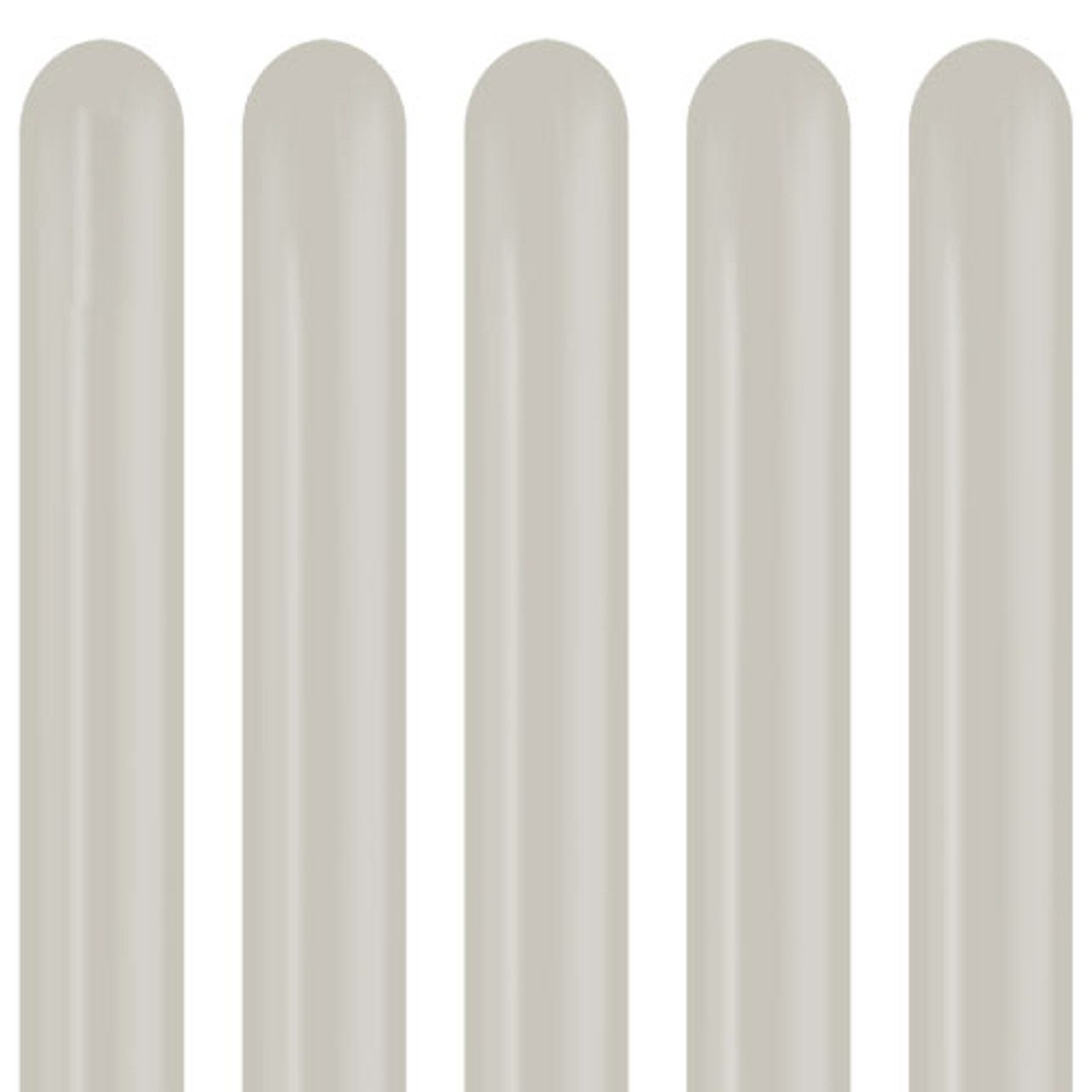 Kalisan Aura Ivory White Nozzle Up 260 Modelling Latex Balloons (50pk)