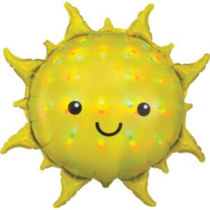 Anagram 27 inch Iridescent Sun Supershape Foil Balloon