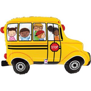 Grabo 29 inch School Bus Foil Balloon