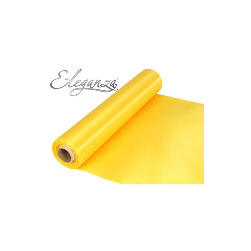Oaktree Eleganza Yellow Satin Fabric 29cm x 20m Roll