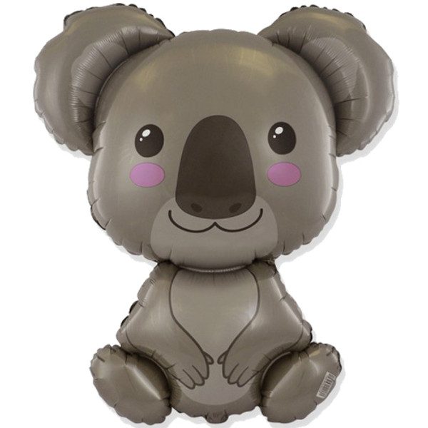 Flexmetal 31 inch Baby Koala Supershape Foil Balloon