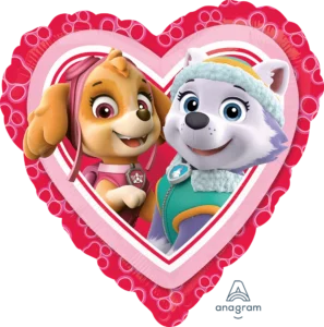 Anagram 18 inch Paw Patrol Love Girl Heart Foil Balloon