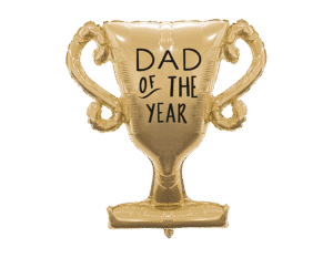 36 inch Dad Of The Year Trophy Foil Balloon