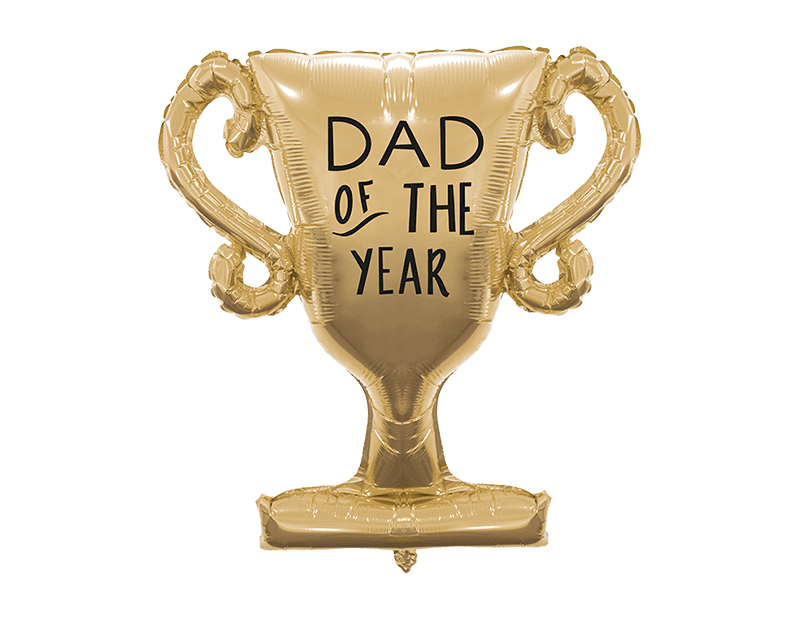 36 inch Dad Of The Year Trophy Foil Balloon