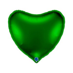 Grabo 36 inch Dark Green Heart Foil Balloon