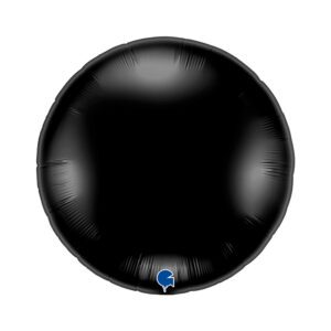 Grabo 36 inch Black Round Foil Balloon