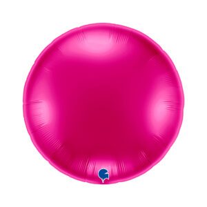 Grabo 36 inch Magenta Round Foil Balloon