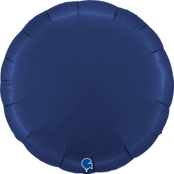 Buy Grabo 36 inch Satin Blue Navy Round Foil Balloon | Balloons4u