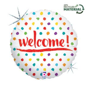 Grabo 18 inch Welcome Dots Foil Balloon