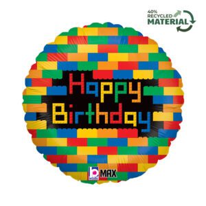 Grabo 18 inch Birthday Blocks Foil Balloon