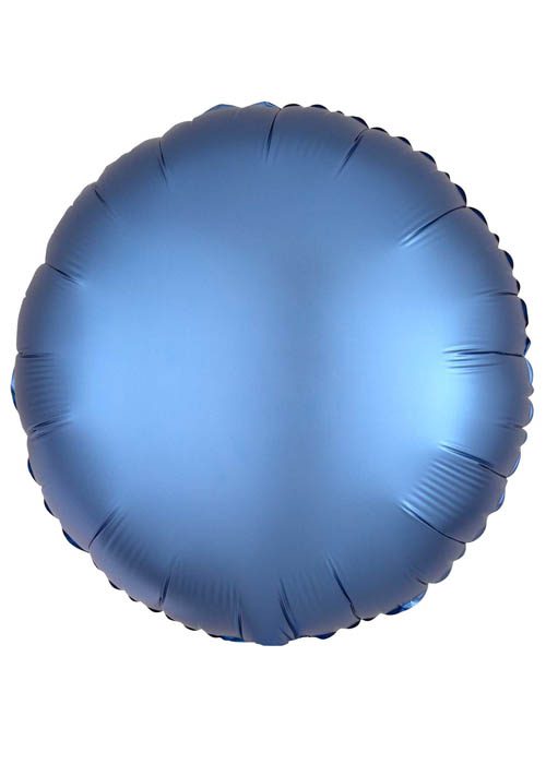 Buy Anagram 18 inch Satin Luxe Azure Blue Round Foil Balloon | Balloons4u