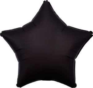 Anagram 18 inch Satin Luxe Onyx Star Foil Balloon