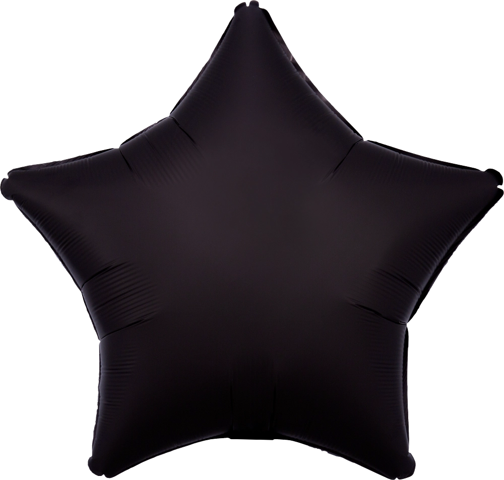 Anagram 18 inch Satin Luxe Onyx Star Foil Balloon