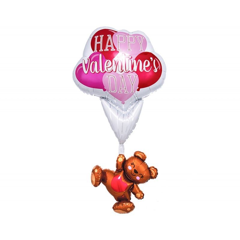 Anagram 56 inch Valentine's Day Floating Bear Giant Multi-Balloon Foil Balloon