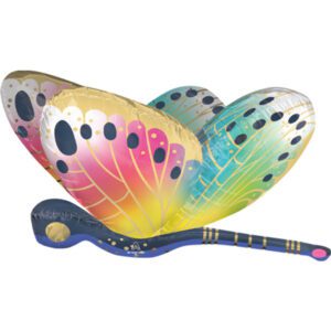 Anagram 40 inch Vibrant Flutters Dragonfly Satin SuperShape Foil Balloon