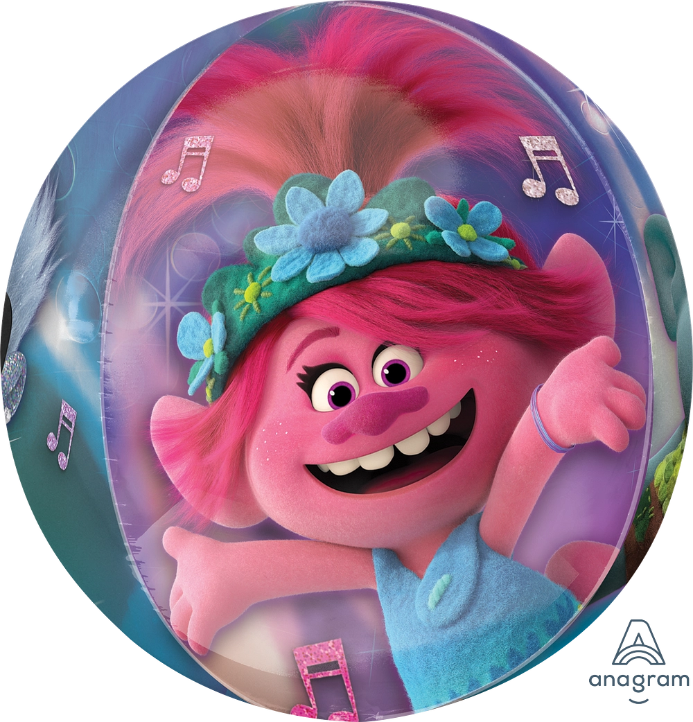 Anagram 16 inch Trolls World Tour Orbz Foil Balloon
