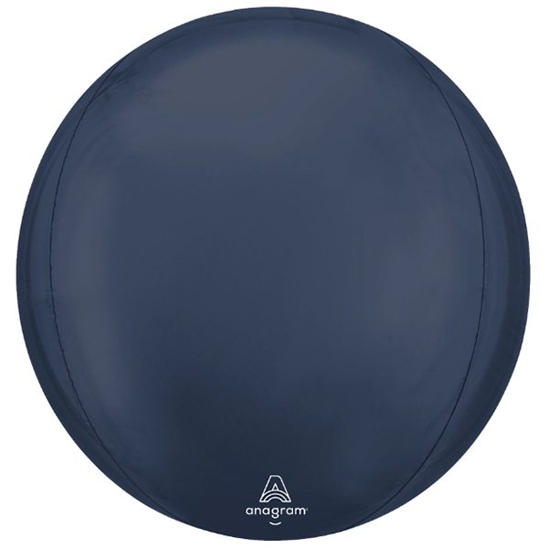 Anagram 16 inch Satin Luxe True Navy Orbz Foil Balloon