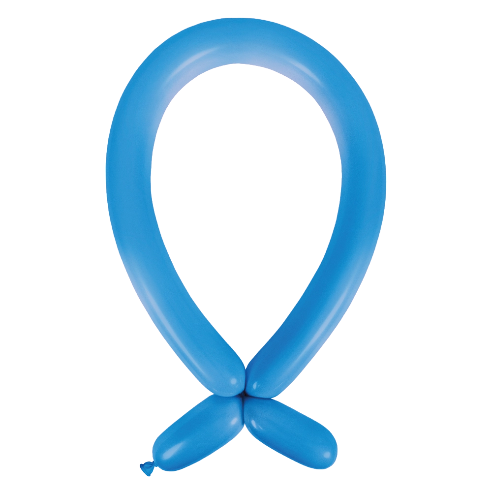 Anagram Standard Bright Royal Blue Nozzle Up 260 Latex Modelling Balloons