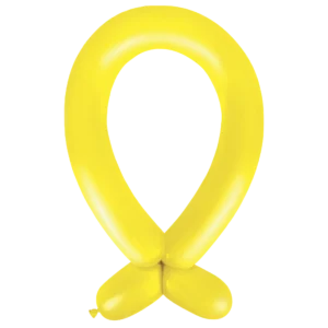 Anagram Standard Yellow Sunshine Nozzle Up 360 Latex Modelling Balloons