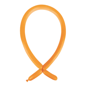 Anagram Standard Tangerine Nozzle Up 160 Latex Modelling Balloons