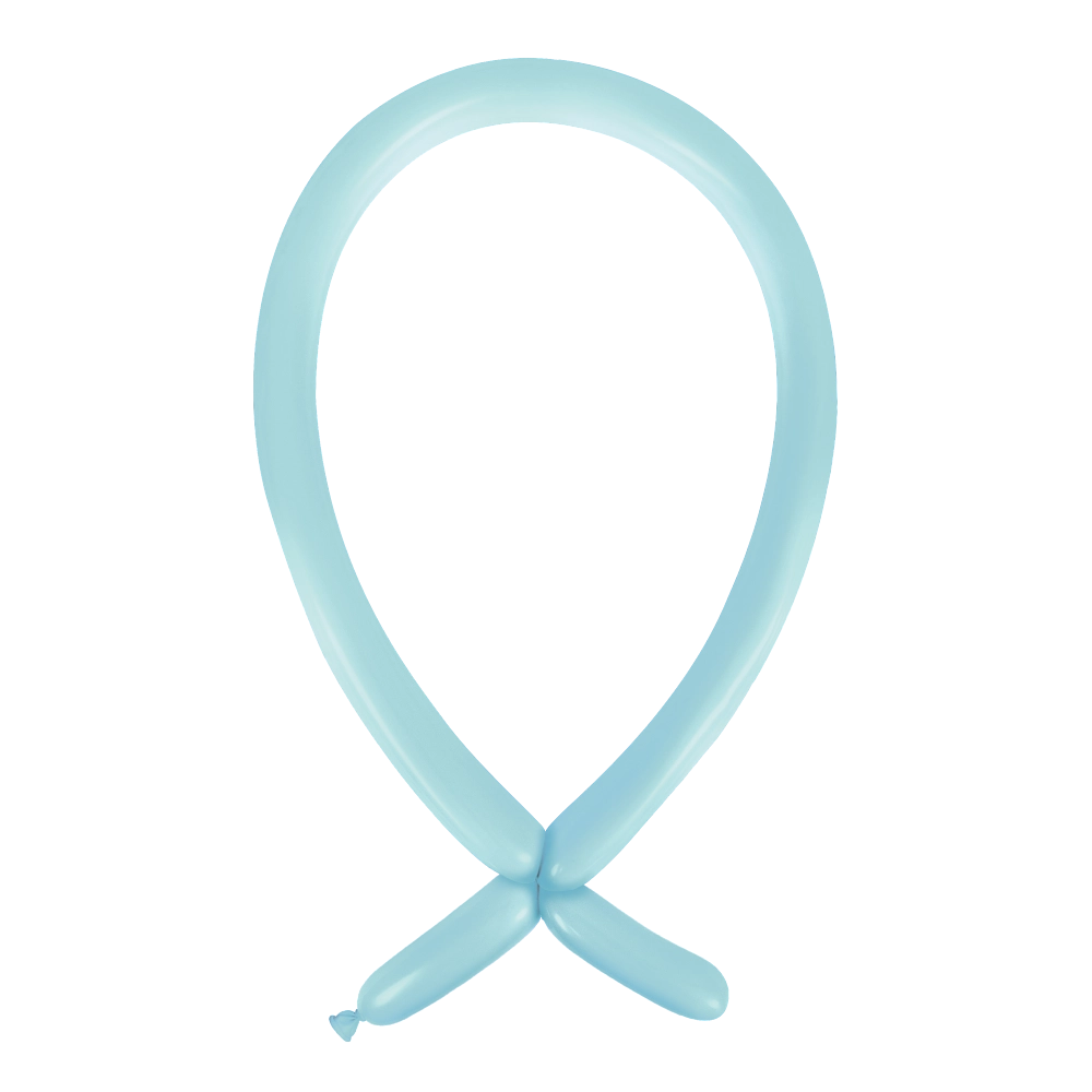 Anagram Standard Pastel Blue Nozzle Up 160 Latex Modelling Balloons