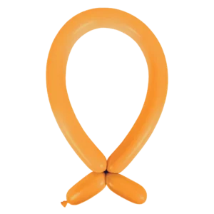 Anagram Standard Tangerine Nozzle Up 260 Latex Modelling Balloons
