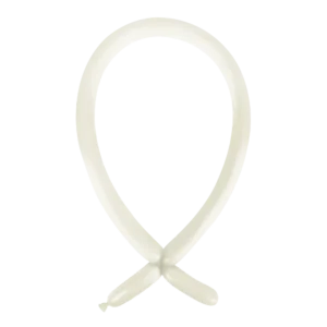 Anagram Standard Frosty White Nozzle Up 160 Latex Modelling Balloons