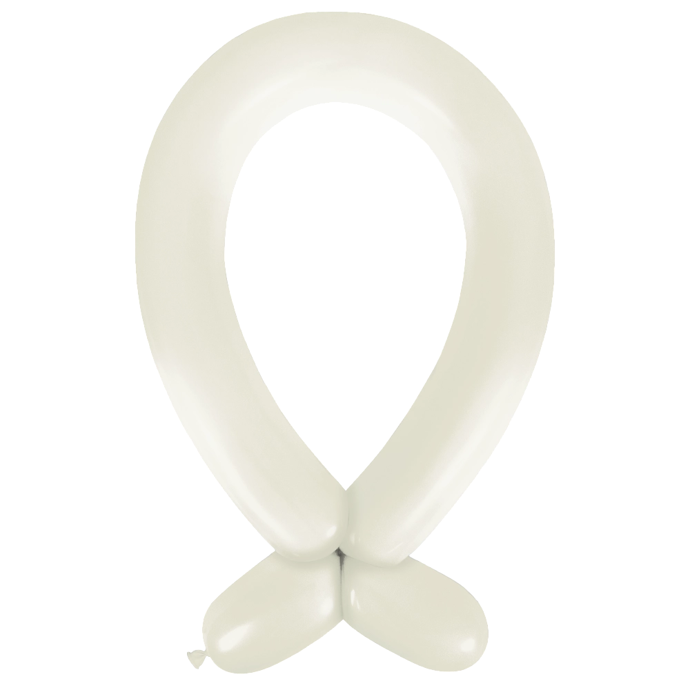 Anagram Standard Frosty White Nozzle Up 360 Latex Modelling Balloons