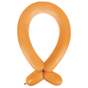 Anagram Standard Tangerine Nozzle Up 360 Latex Modelling Balloons