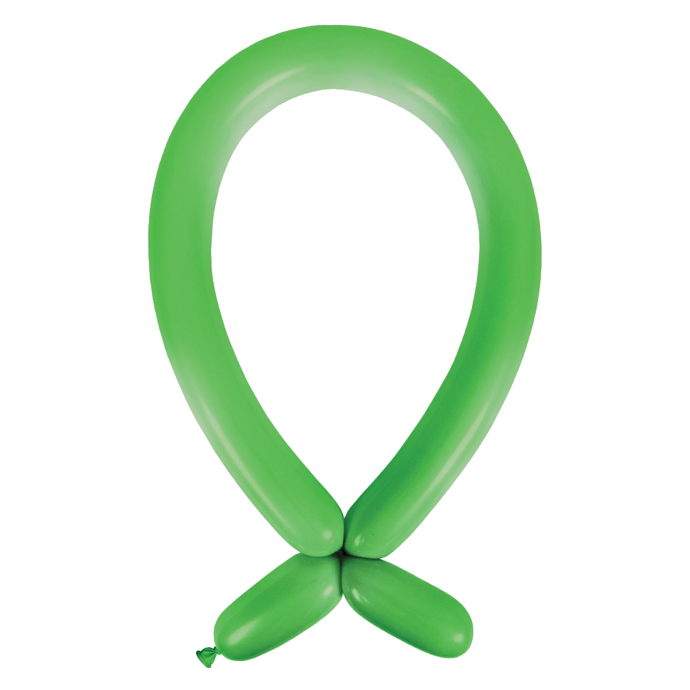 Anagram Standard Festive Green Nozzle Up 260 Latex Modelling Balloons