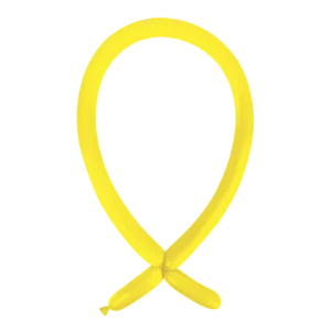 Anagram Standard Yellow Sunshine Nozzle Up 160 Latex Modelling Balloons
