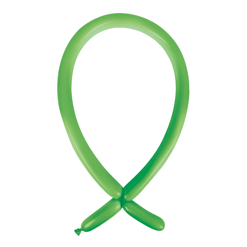 Anagram Standard Festive Green Nozzle Up 160 Latex Modelling Balloons