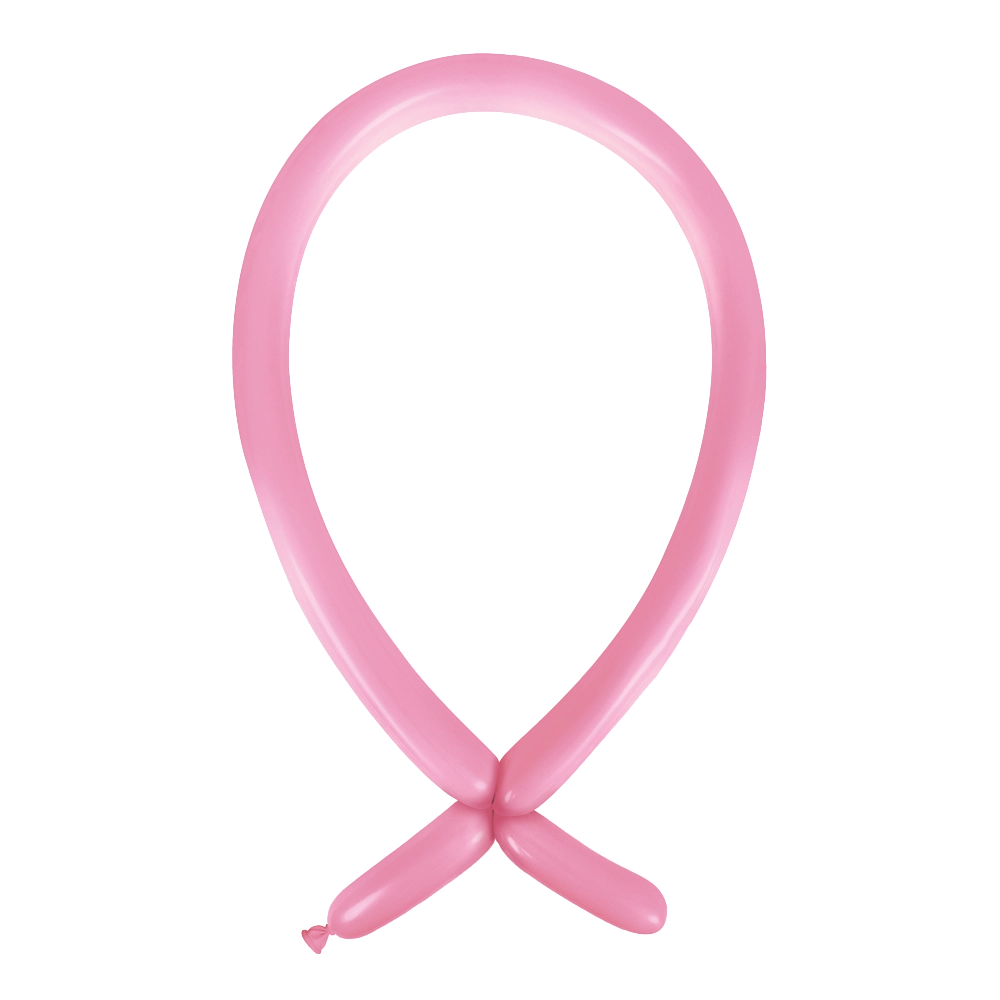 Anagram Standard Pink Nozzle Up 160 Latex Modelling Balloons