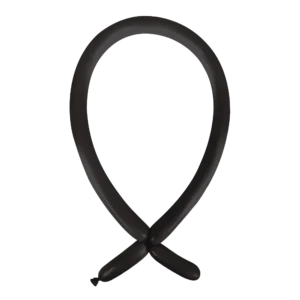 Anagram Fashion Jet Black Nozzle Up 160 Latex Modelling Balloons