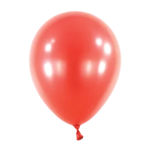 Anagram Metallic Apple Red Latex Balloons