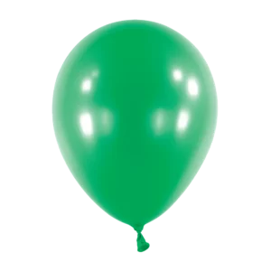 Anagram Metallic Festive Green Latex Balloons