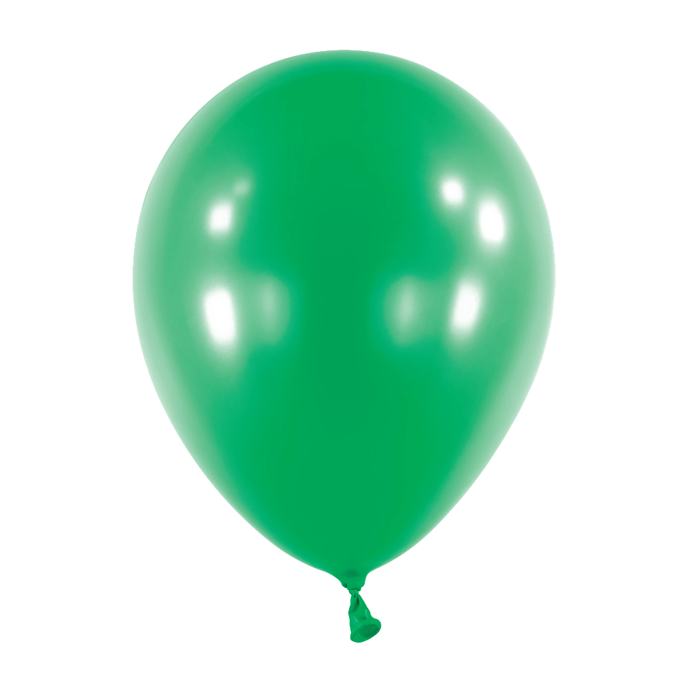Anagram Metallic Festive Green Latex Balloons