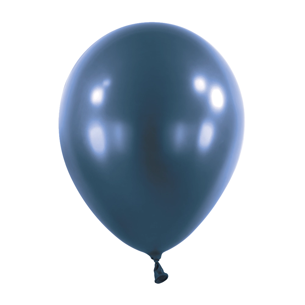 Anagram Metallic Navy Flag Blue Latex Balloons