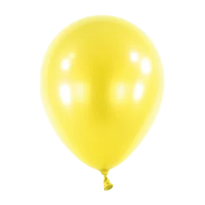 Anagram Metallic Sunshine Yellow Latex Balloons