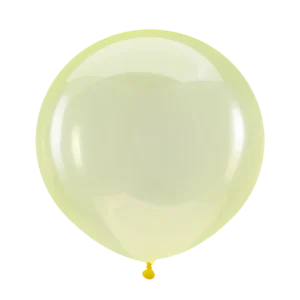Anagram Crystal Clearz Yellow Latex Balloons